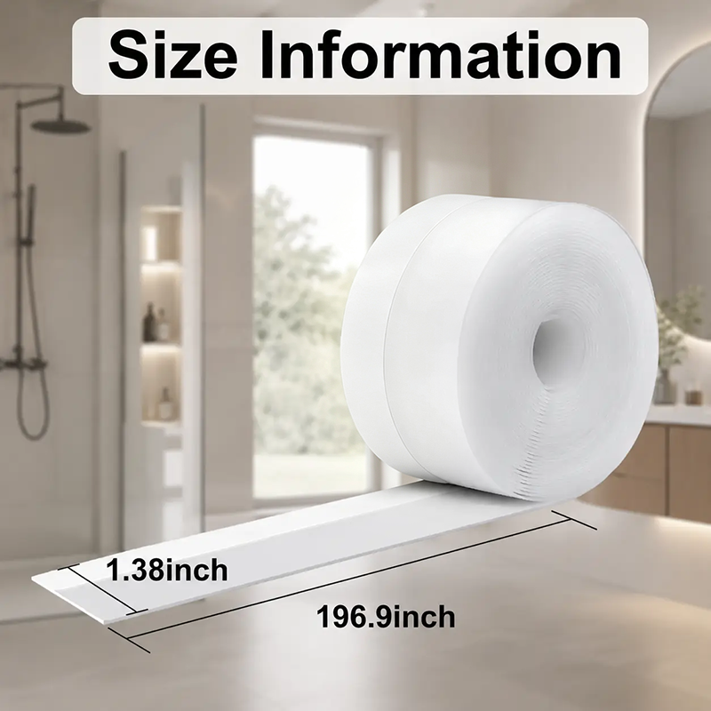 Adhesive Weather Stripping, 32.8Ft x1.38in Draught Excluder Insulation Tape for Doors, Windows, Shower Sealingš”