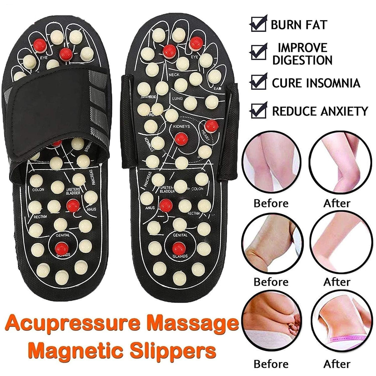 Acupressure and Magnetic Therapy Slippers 🔥50% OFF!🔥