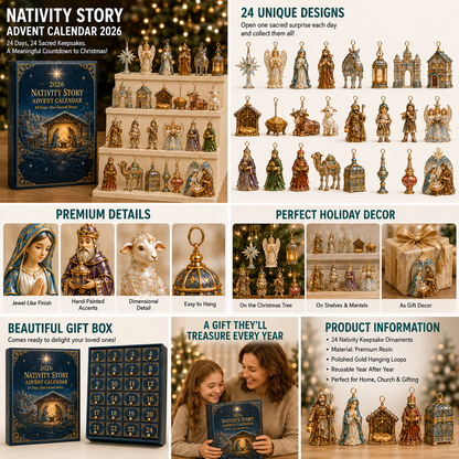 ✨2026 Nativity Story Advent Calendar – 24 Days of Sacred Christmas Surprises