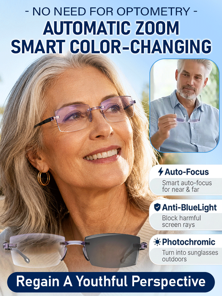 [Regain Your Youthful Vision] 🔥Smart Zoom Diamond-Cut Reading Glasses