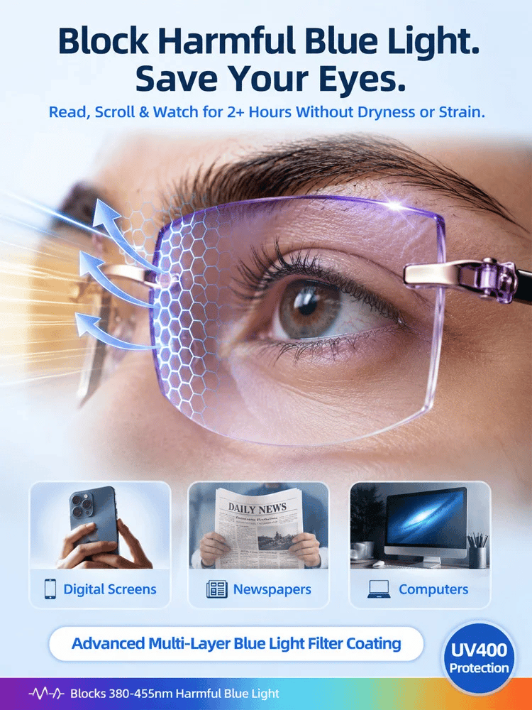 [Regain Your Youthful Vision] 🔥Smart Zoom Diamond-Cut Reading Glasses